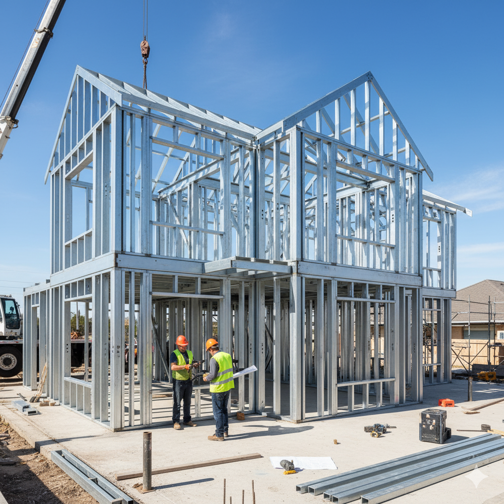 casa feita com estrutura metálica