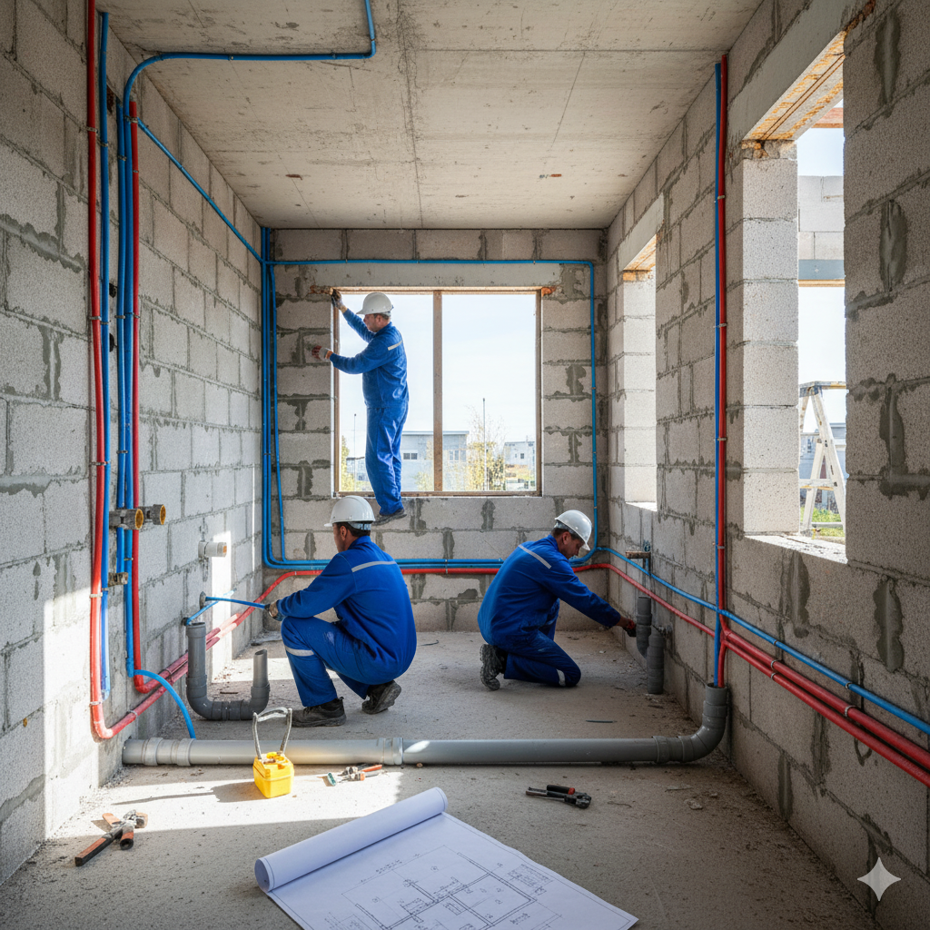 implantando projeto hidrossanitário em casa